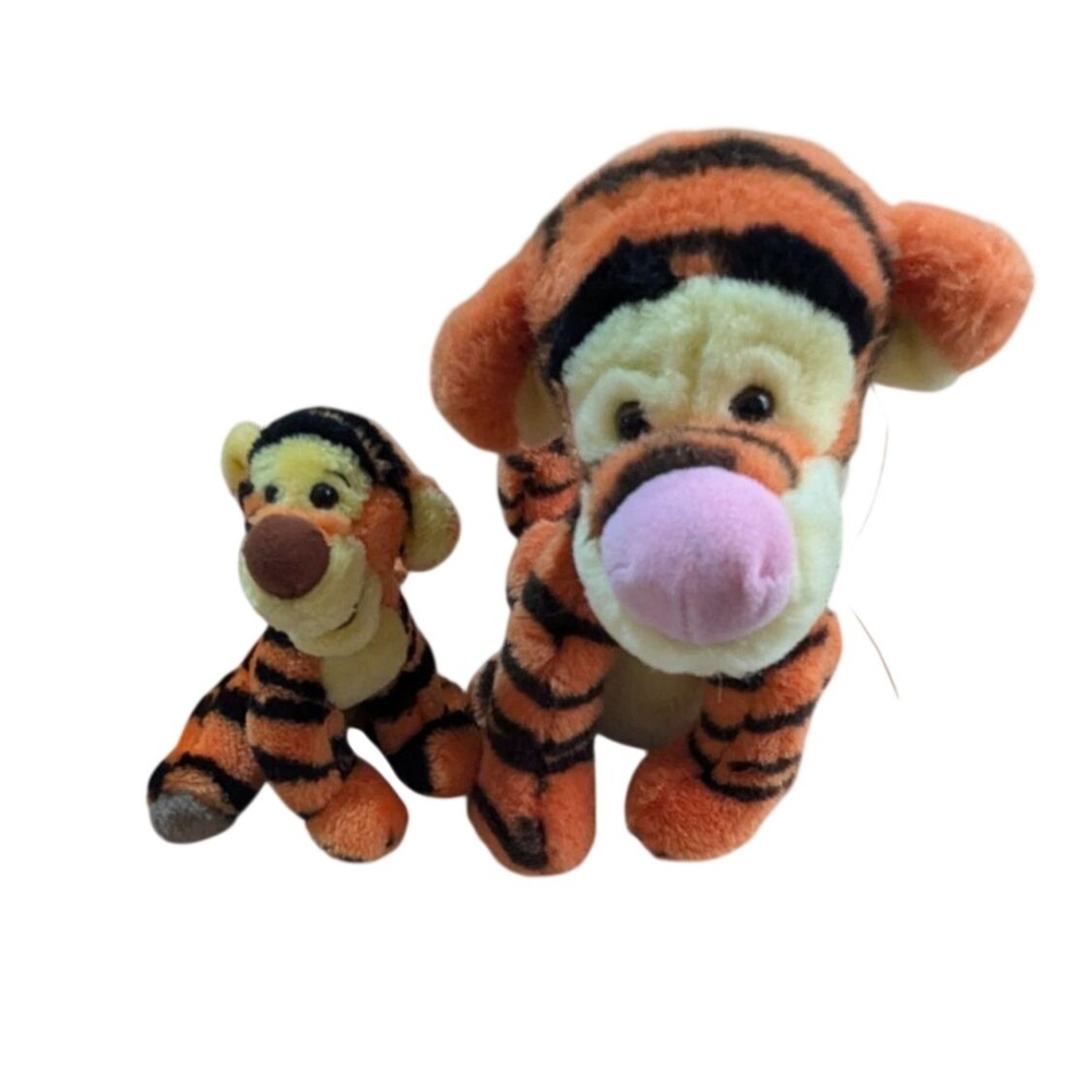 Disney  Tigger Plush Toy Set Of 2 Stuffed Animals Soft‎ Tiger  6.5/10"